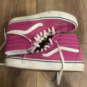 fuchsia/purple colored vans W8